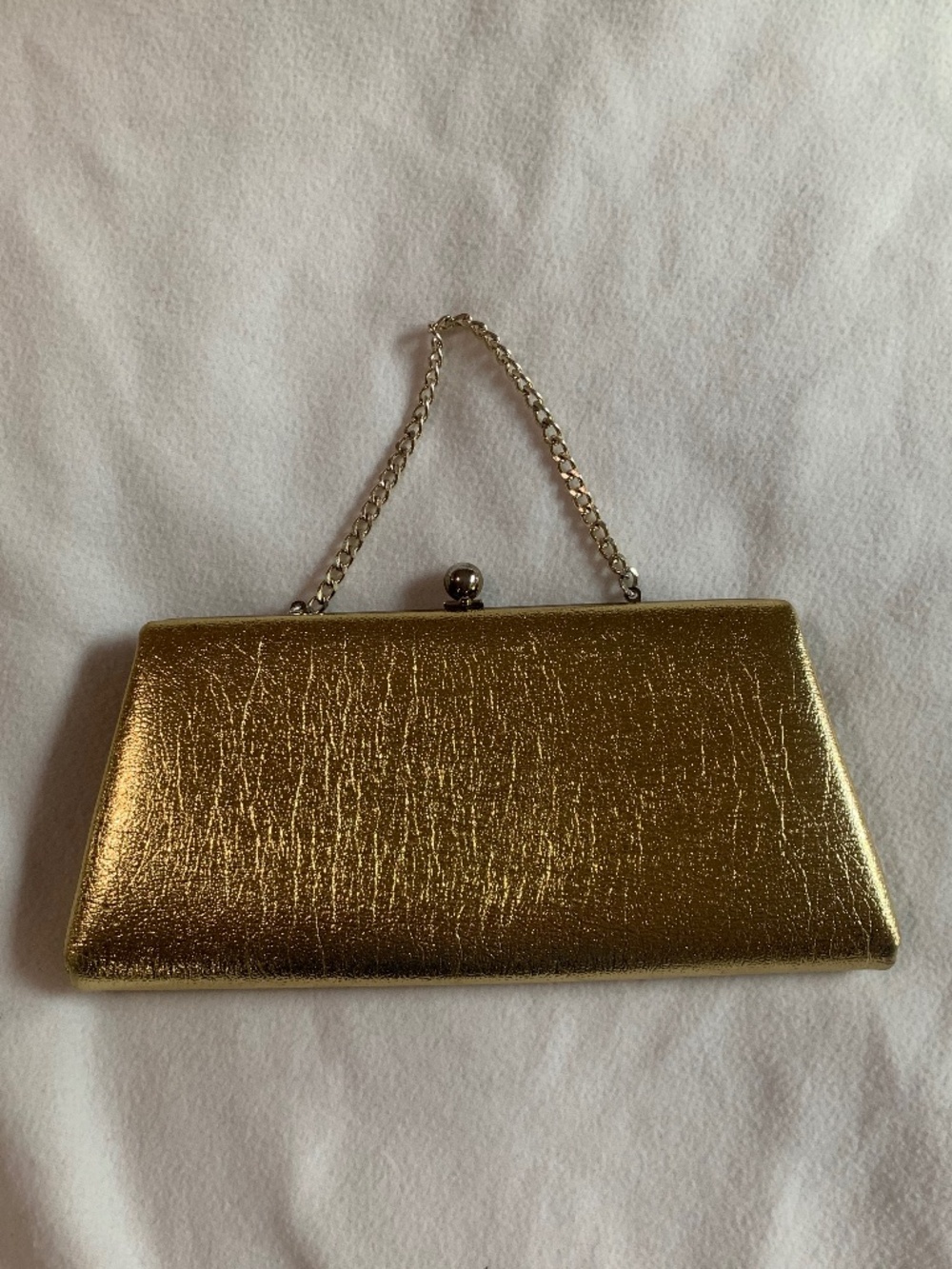 Vintage Ila of California Gold Leather Clutch